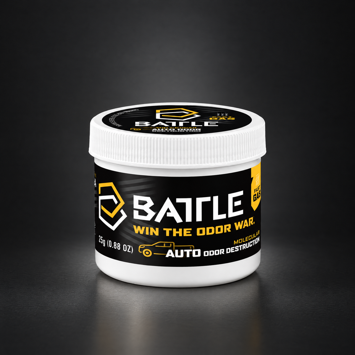 Battle Fast Gas 25g | Car & Enclosed Space Odor Treatment